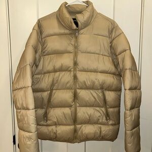 Forever 21 Men's Beige Puffer Jacket